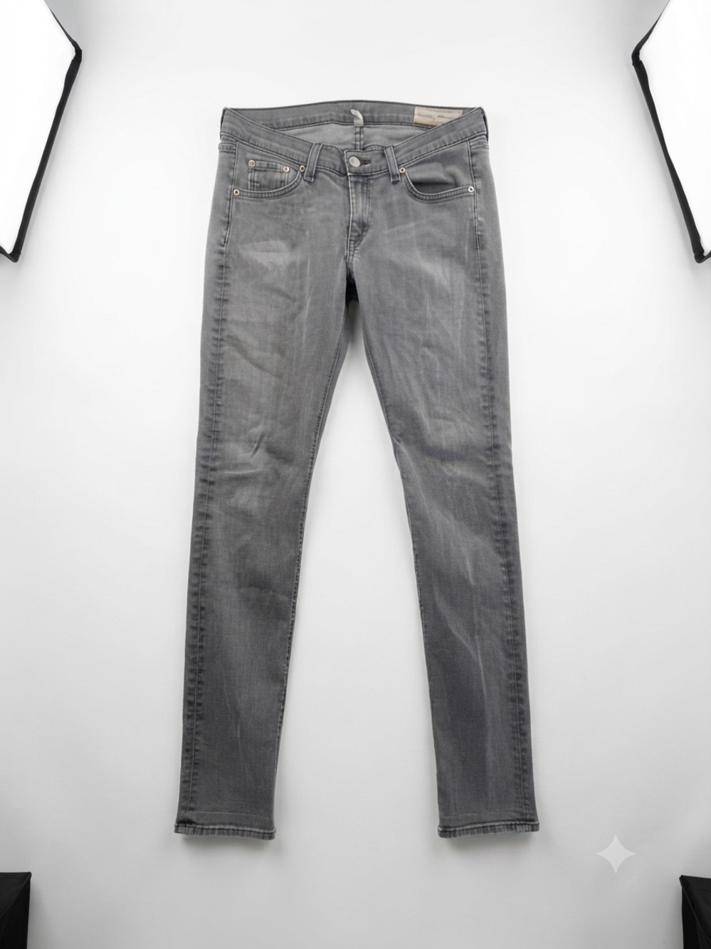 Rag & Bone Gray Skinny Jeans Womens Size 28 Croxley Denim Pants Casual Basic